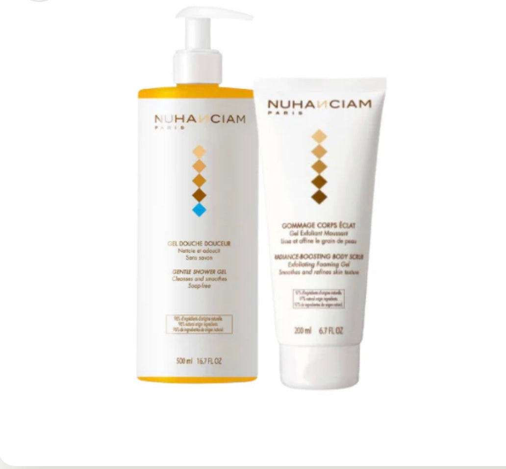 NUHANCIAM Duo Douche Exfoliant - Gel douche + Gommage Corps