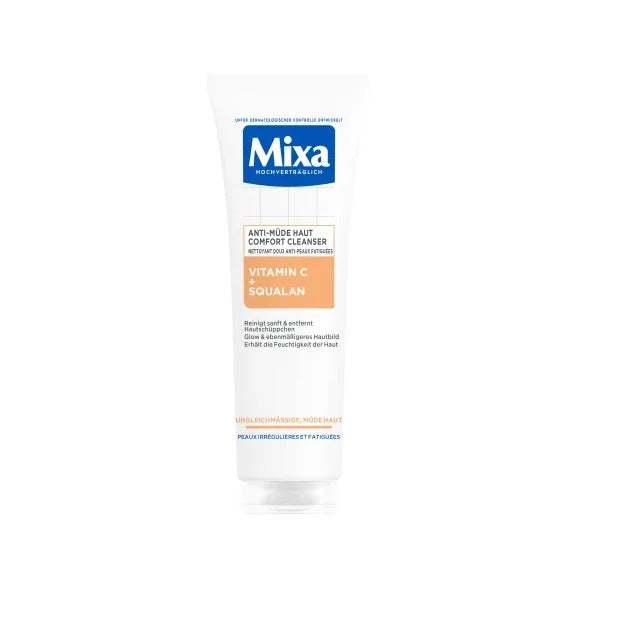MIXA Nettoyant Confort Anti-tache & ECLAT Vitamine C + Squalane 150 ml