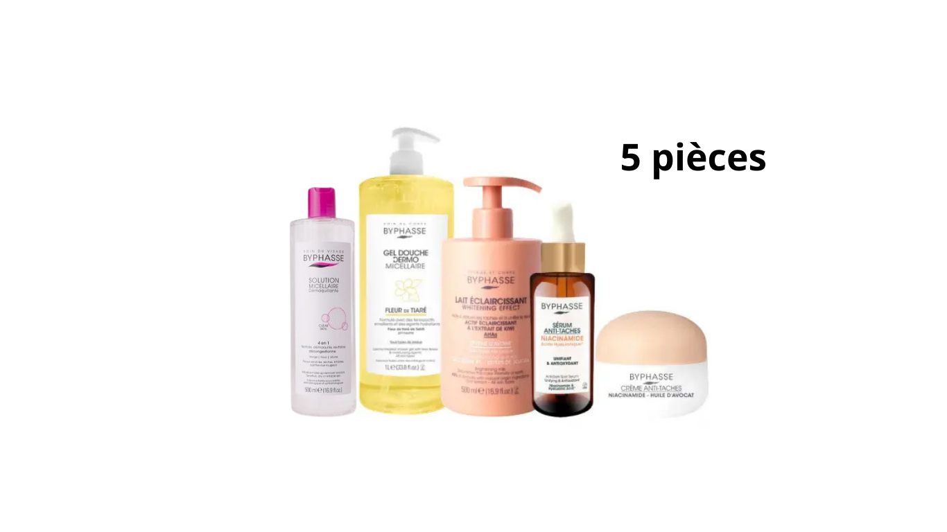 BYPHASSE gamme éclaircissant 5 pieces