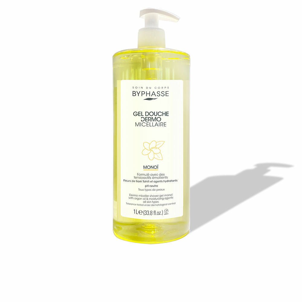 BYPHASSE gel douche dermo micellaire fleur de tiaré 1L