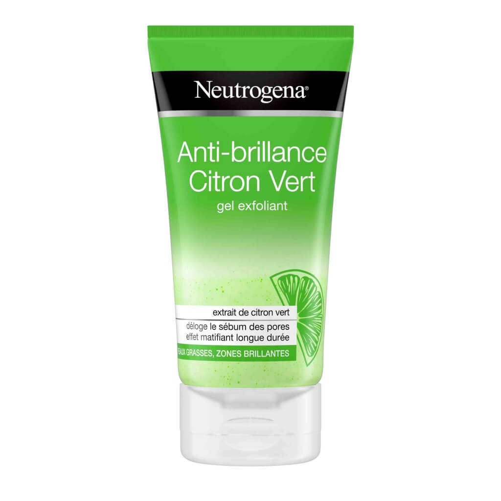 NEUTROGENA gel exfoliant anti brillance citron vert