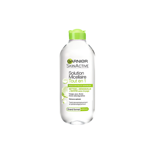 GARNIER SkinActive Micellaire Matifiante Démaquillante Peaux Mixtes et Sensibles