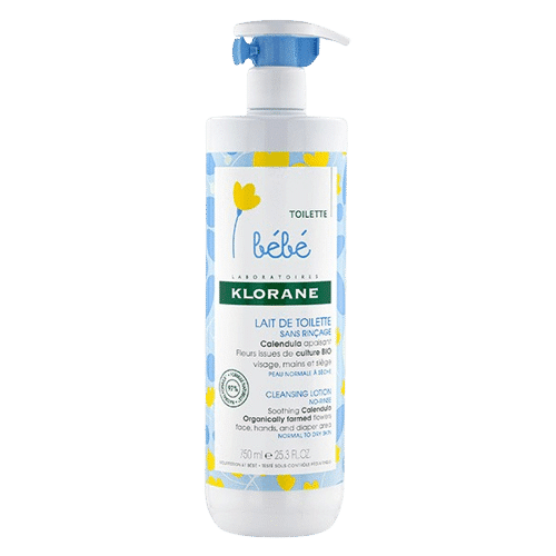 KLORANE BÉBÉ Lait de Toilette Sans Rinçage au Calendula 750 ml