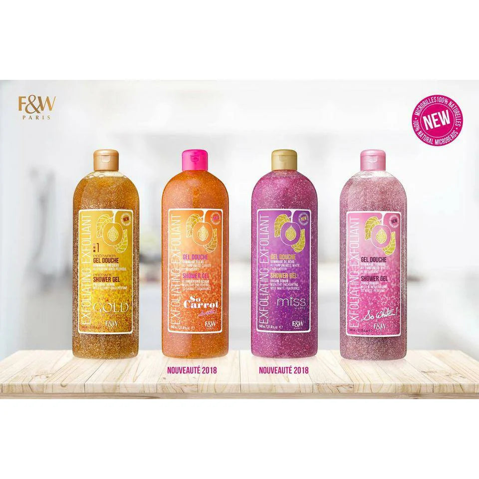 F&W Paris – Gels Douche Exfoliants Éclat & Douceur